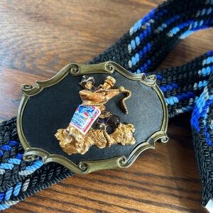 Vintage 1978 Anheuser-Busch BUDWEISER BEER Belt Buckle With Belt
